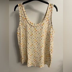 Silk Joie tank with summer bugs